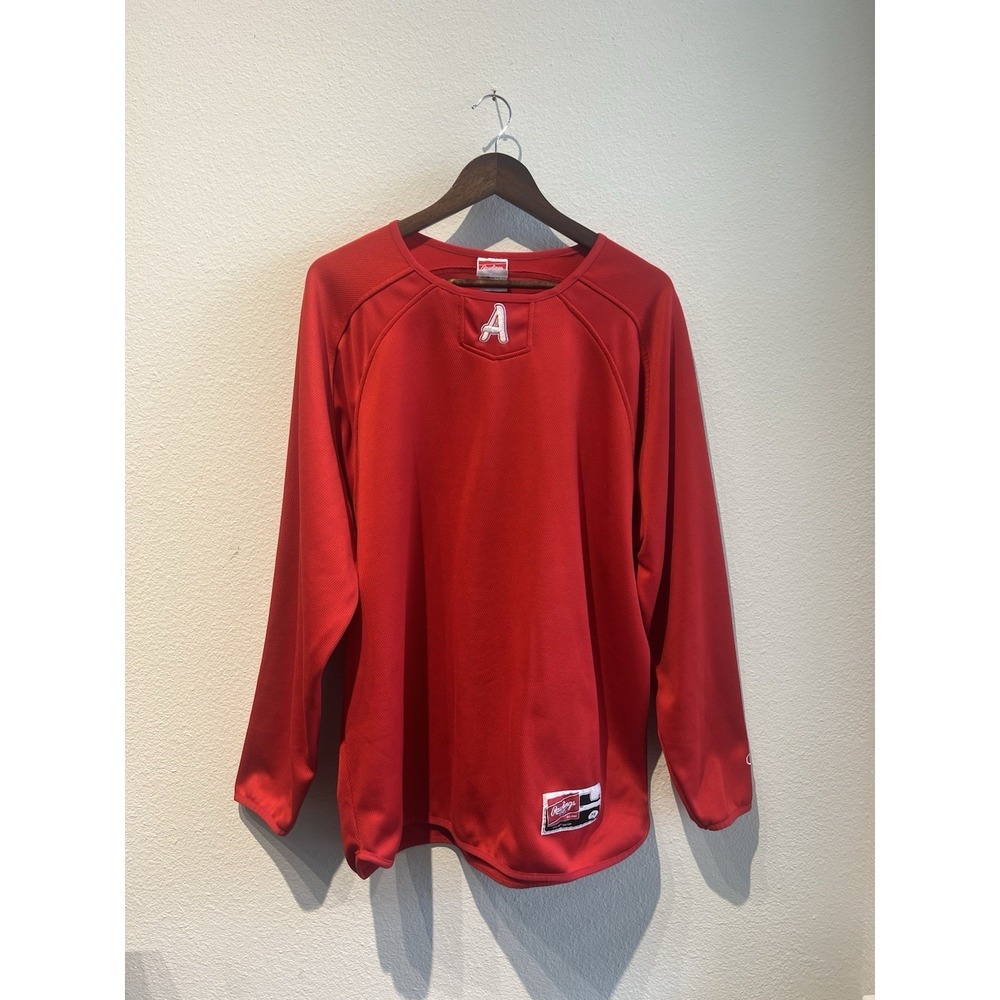 Los Angeles Angels Vintage MLB Majestic Red Pullover Sz Medium Rawlings Baseball